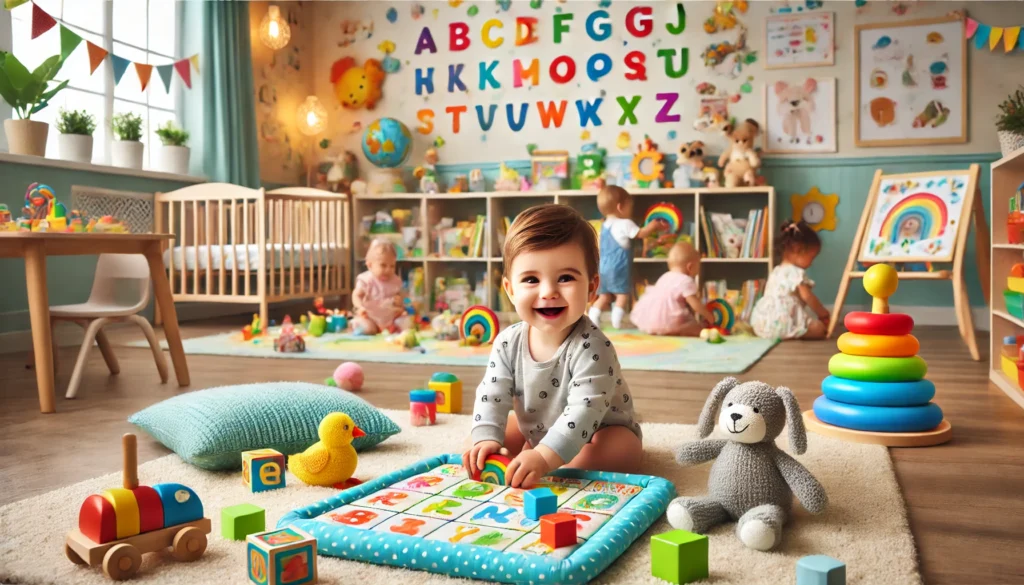 foto de bebê na creche